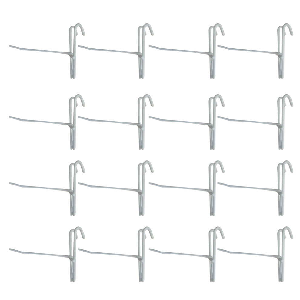 20Pcs Metal Hook Hanging Hooks For Clothes Display White 3344149013482