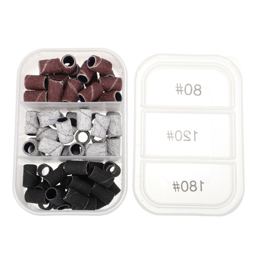 Iplusmile 1 Box Of Professional Nail Sanding Rings Manicure Grinding Tools