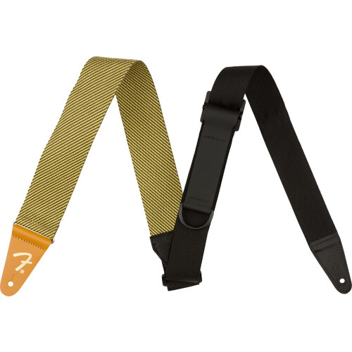 Fender Fender 2 polegadas de altura direita Guitarra - pacote de tweed com blocos de correia vermelha e escolhas 1