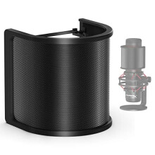 Ixtech mikrofon popfilter mikrofon pop sk?rm med metalnet og skumfilter h?ndholdt mikrofon forrude cover pop shield st?jsk?rm mikrofon tilbeh?r t