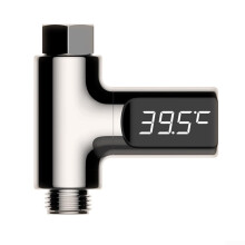LED Shower Thermometer First Generation With Temperature Display And Manual Installation Instructions
