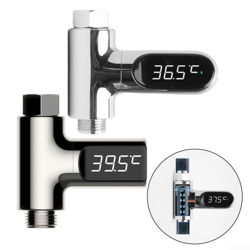 LED Shower Thermometer First Generation With Temperature Display And Manual Installation Instructions 2