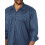 Dickies Dickies Herren Langarm-Arbeitshemd, Marineblau, Gr      e L 3