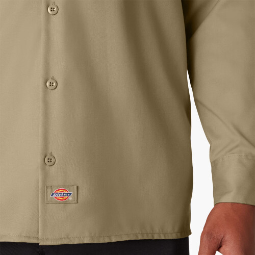 Dickies Dickies Herren-Langarm-Arbeitshemd Khaki, Extra Large 1