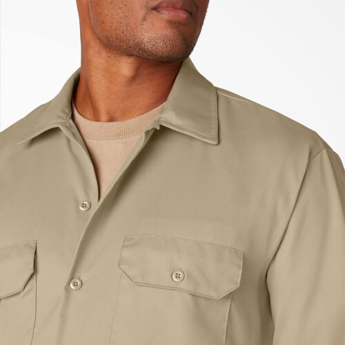 Dickies Dickies Herren-Langarm-Arbeitshemd Khaki, Extra Large 2