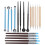 18-teiliges Ton-Handwerksset, Rillenstift, 6