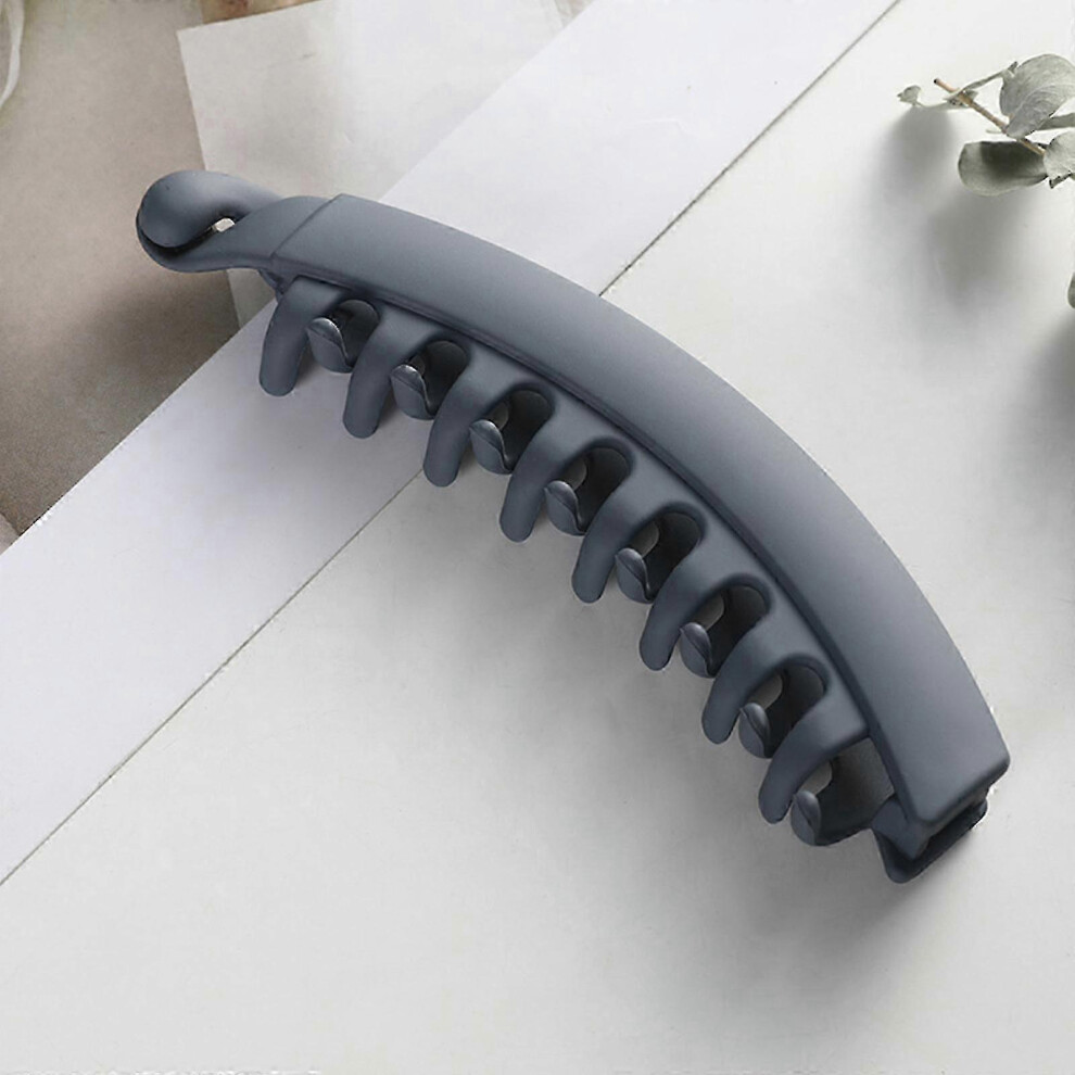 (1 blue piece) Large banana clip, large hair clips for thick hair, non-slip long hair clips, ponytail clip for thin hair