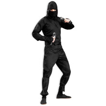 Forum Novelties Deluxe-Ninja-Kostm fr Herren, Schwarz, Gre XL