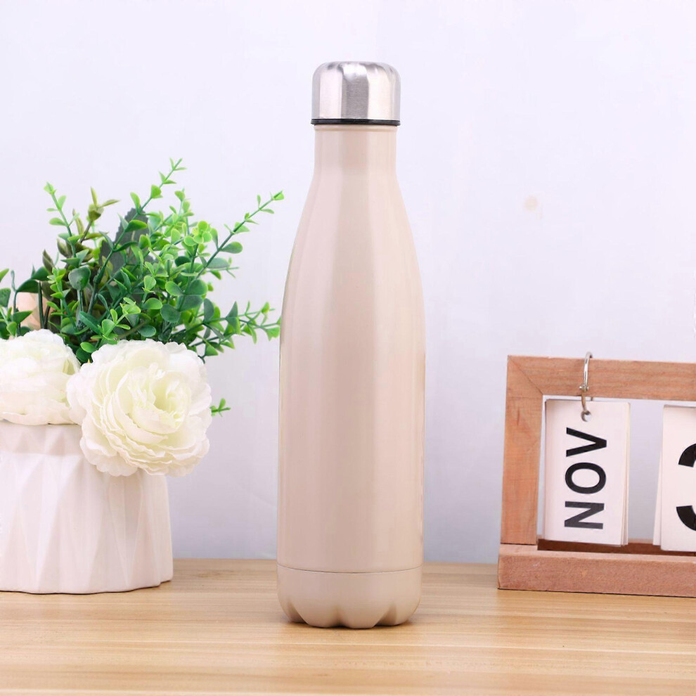 Kikidex (As Show, One Size) 304 Stainless Steel Cola Bottle Large Capacity Outdoor Thermos Sports Pot Bowling Cup 8 500Ml