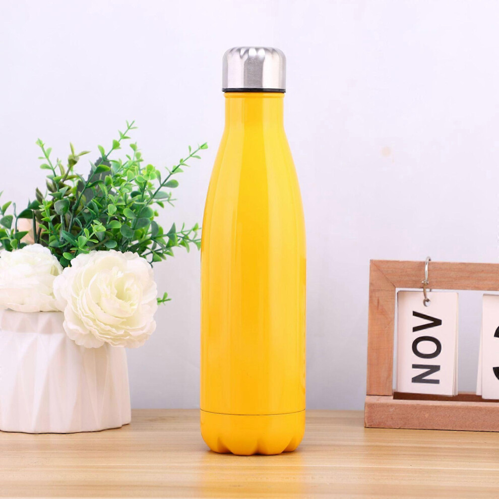 Kikidex (As Show, One Size) 304 Stainless Steel Cola Bottle Large Capacity Outdoor Thermos Sports Pot Bowling Cup 7 500Ml