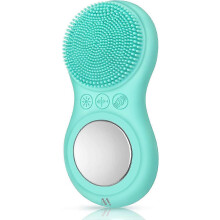 Sonic facial cleansing brush, electric silicone massage brush with heat import function