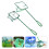 1 Set/2 Stks Vierkante Landingnet Nylon Draagbaar Drijvend 3