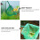 1 Set/2 Stks Vierkante Landingnet Nylon Draagbaar Drijvend 9