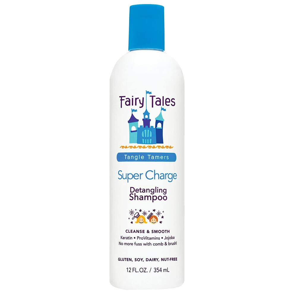 Fairy Tales Tangle Tamer Detangling Shampoo For Kids - Ultra Moisturizing And Anti Frizz Protection - Paraben Free Sulfate Free - 12 Oz
