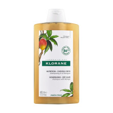Shampoo nutriente Klorane con burro di mango idrata e idrata i capelli secchi senza parabeni in silicone senza SLS 13,5 Fl Oz