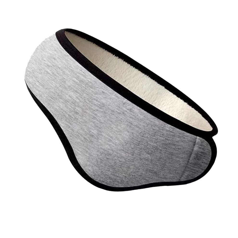 Grey Noise Reduction Sleep Winter Earmuffs With Earplugs, Adjustable,