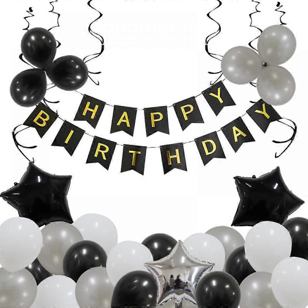 Kikidex (As Show, One Size) Birthday Party Atmosphere Decoration Balloon Silver Gray Luxury Birthday Venue Decoration Balloon Set