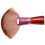 Fan Shape Nylon Bristles Makeup Brush Acrylic Handle Light Brown 1