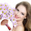 Fan Shape Nylon Bristles Makeup Brush Acrylic Handle Light Brown 5