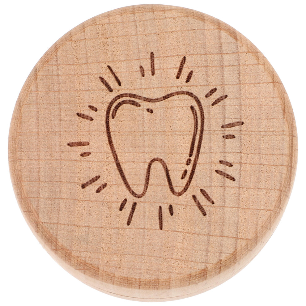 Tooth Keepsake Box Natural Wood For Memories 1Set Inoomp