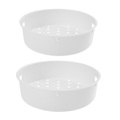 2Pcs Steamer Containers Multi Function Food Steamers