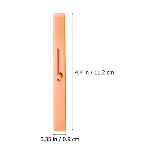 1Pc Portable Retractable Lip Brush Lipstick Applicator Warm Orange 1