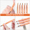 1Pc Portable Retractable Lip Brush Lipstick Applicator Warm Orange 9