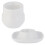 2Pcs Ceramic Egg Cup Tray White 2