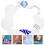 1 Set Acrylic Horseshoe Zero Purse Stencil And Cutting Template Kit 10