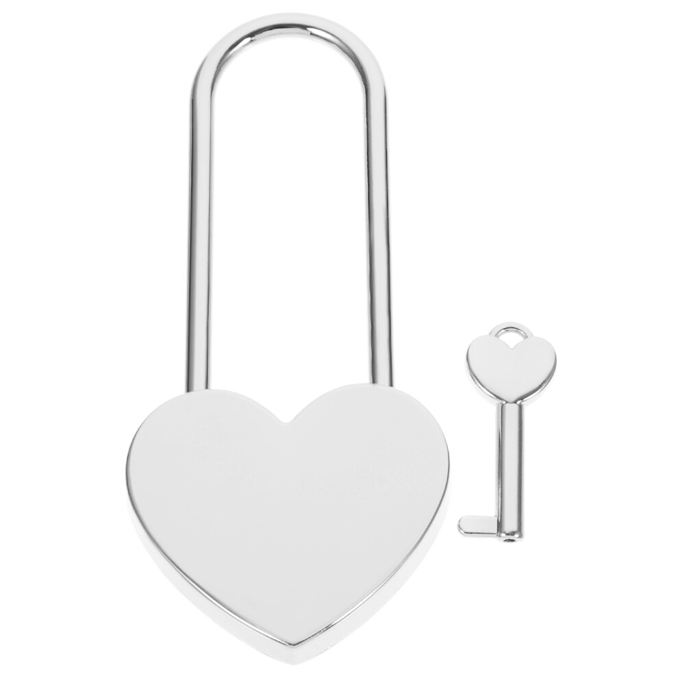 Small Heart Padlock With Key For Couples Jewelry Box Diary Lock 3344149063623