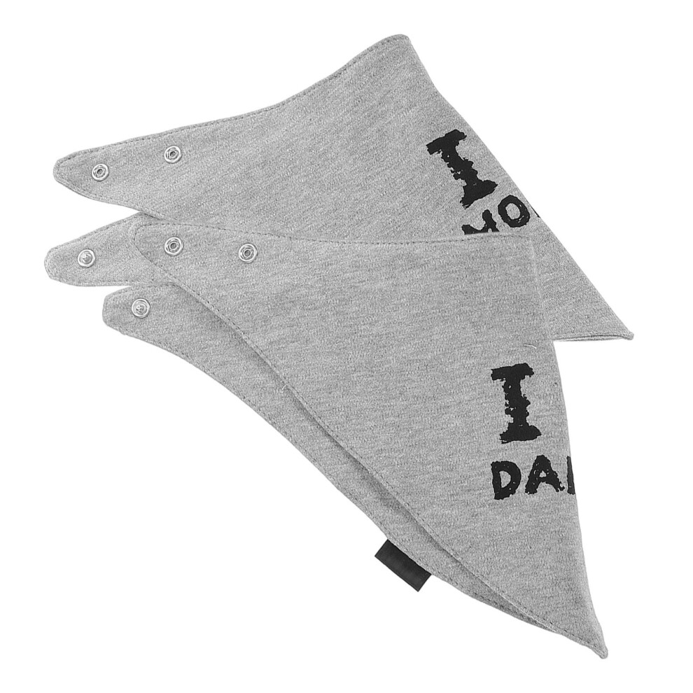2Pcs Waterproof Cotton Baby Bandana Bibs For Drooling And Teething Solustre