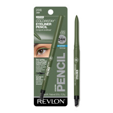 Matita eyeliner Revlon ColorStay Eye Makeup con temperino integrato, impermeabile, anti-sbavature, a lunga tenuta, con punta ultra-fine, 206 Jade