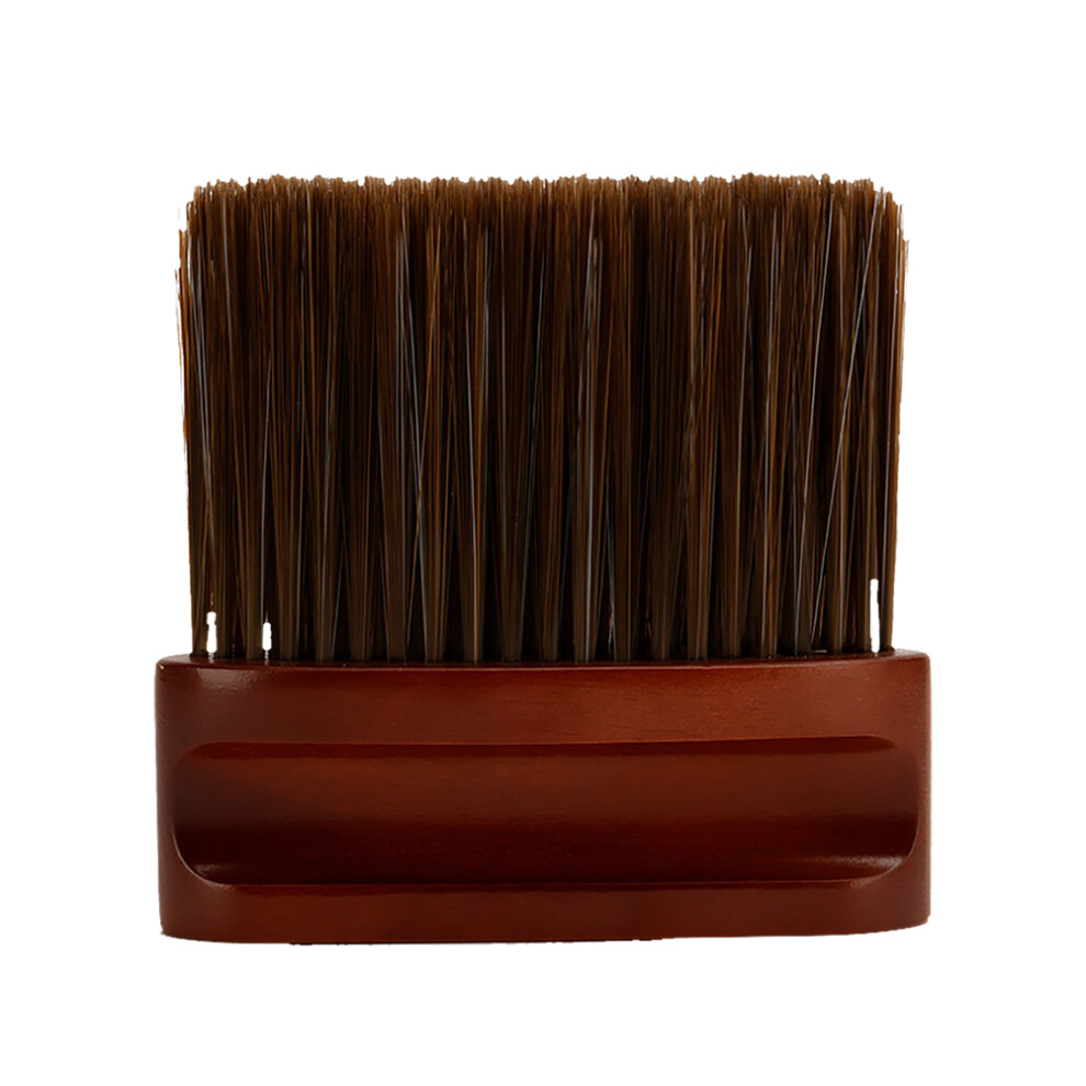 Artibetter Black Wooden Hairdressing Neck Duster Brush For Barber Salon