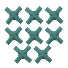8Pcs Green Garden Brace Parts Durable Nylon Bottom Brackets for Garden