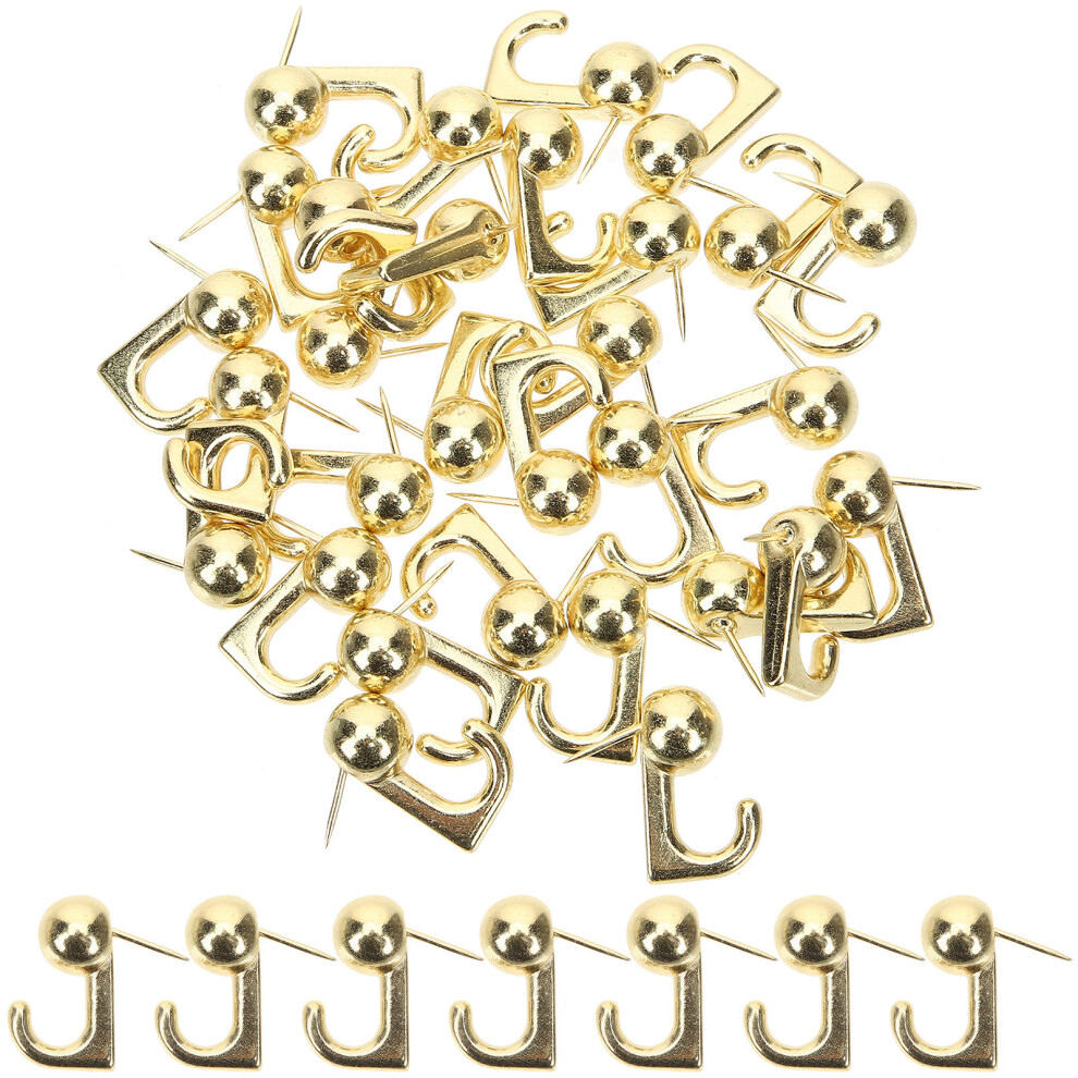 30Pcs Push Pin Hangers Wall Picture Hanging Hooks Heavy Duty 3344149066174