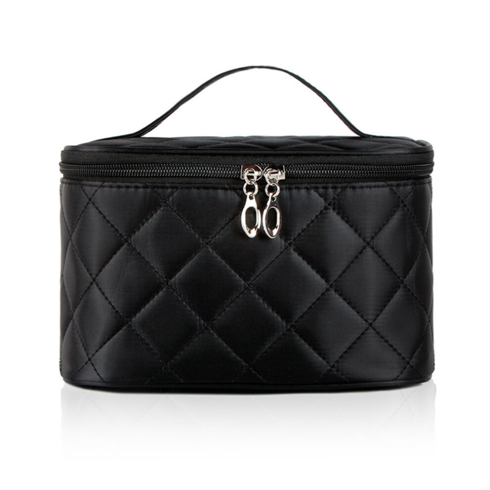 Aboofan Black 1Pc Handle Cosmetic Bag Makeup Pouch Travel Storage