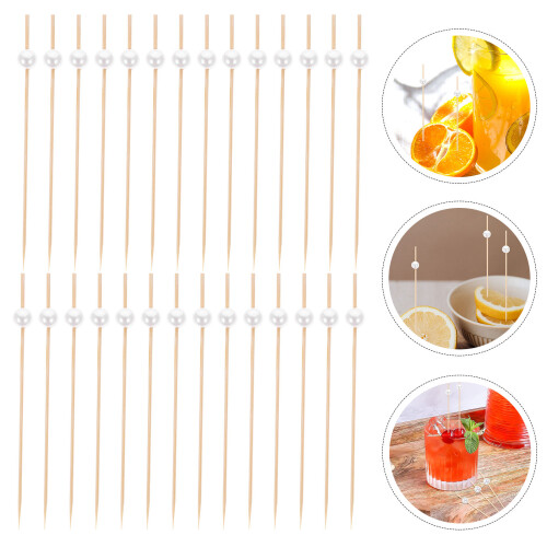 100Pcs Ball Top Cocktail Picks Fruit And Appetizer Decor 1