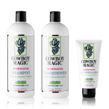 Cowboy Magic Shampoo + Conditioner 32 Ounce Flessen Ontklitter en Glans 4oz
