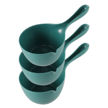 3Pcs Ergonomic Plastic Water Scoop Compact Kitchen Utensil Assorted