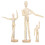 3Pcs Solid Wood Jointed Puppet Ornaments Blank For Diy Sketching 7