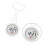 Lcd Digital Electric Nurse Pocket Watch White 7