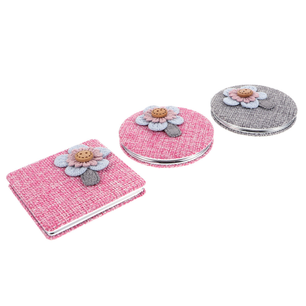 Aboofan 3Pcs Foldable Makeup Mirror Cosmetic Looking Glass
