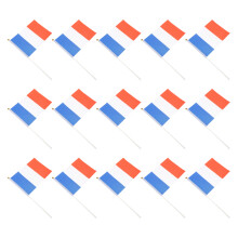 50Pcs Football Match Hand Flags With Stick For Cheering