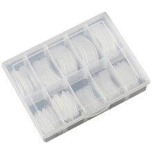 1 Box Of 120Pcs Scaled Nail Art Uv Gel Crystal Extension Molds