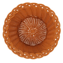 Rustic Brown Woven Basket Plastic Fruit and Bread Tray