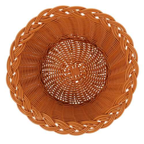 Rustic Brown Woven Basket Plastic Fruit and Bread Tray