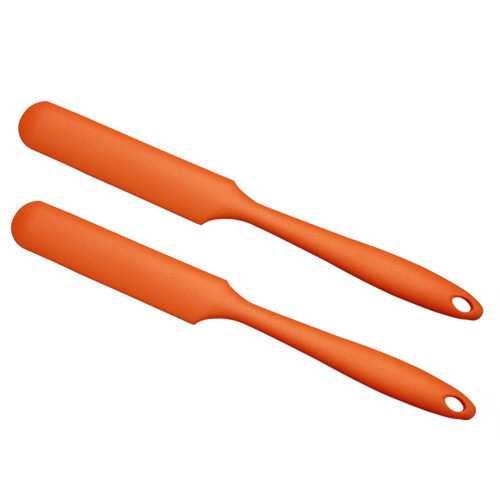 2 Pcs Long Handle Silicone Spatula For Cake Cream Mixing And Baking 2