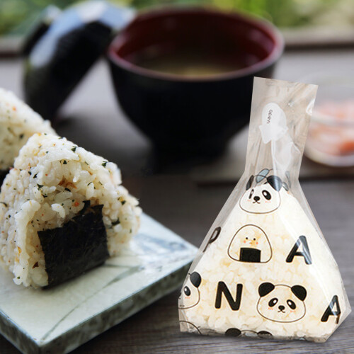 50Pcs Triangle Onigiri Wrappers Plastic Rice Balls Bags 2