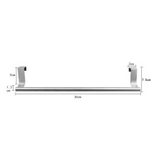 2 Pcs Stainless Steel Single-Bar Towel Hanger For Doors, 36cm