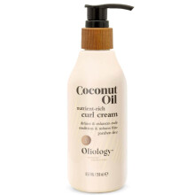 Oliology Kokosolie Curl Cream - Definieert en verbetert krullen en golven | Botanisch doordrenkt | Conditioneert en vermindert kroezen | Gemaakt in d